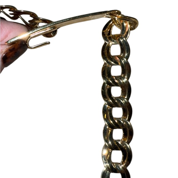 St John Vintage Gold Curb Chain Adjustable Logo Belt - Picture 14 of 15